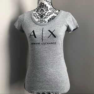Armani Exchange scoop neck T-shirt